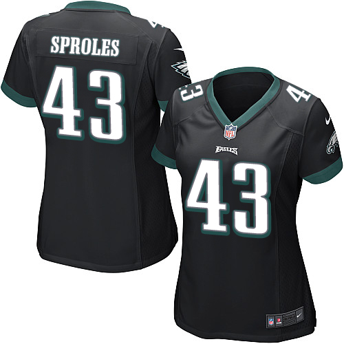 Women's Limited Darren Sproles Nike Jersey Black Alternate - #43 NFL Philadelphia Eagles